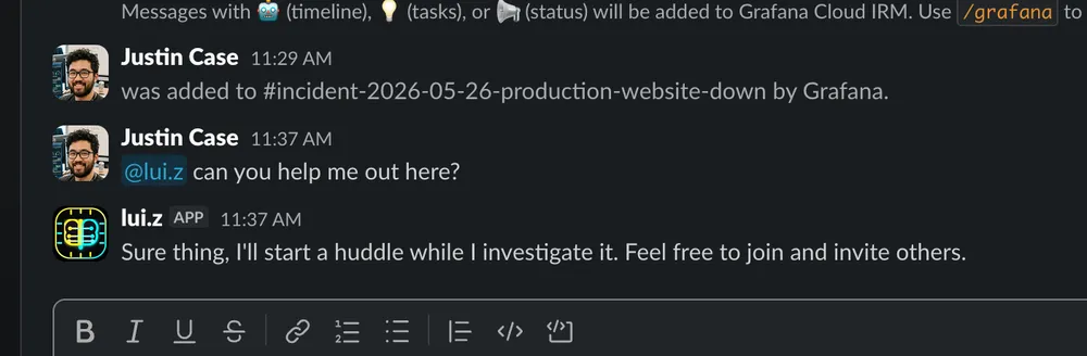 Slack conversation 2